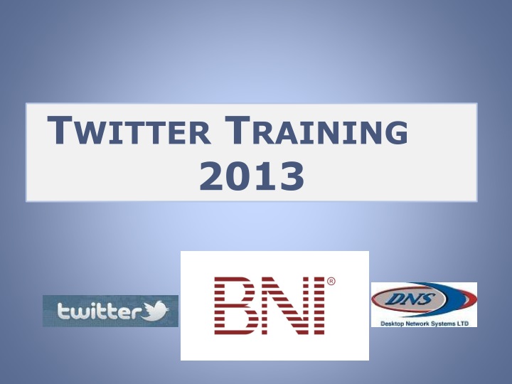 twitter training 2013