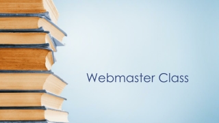 Webmaster Class