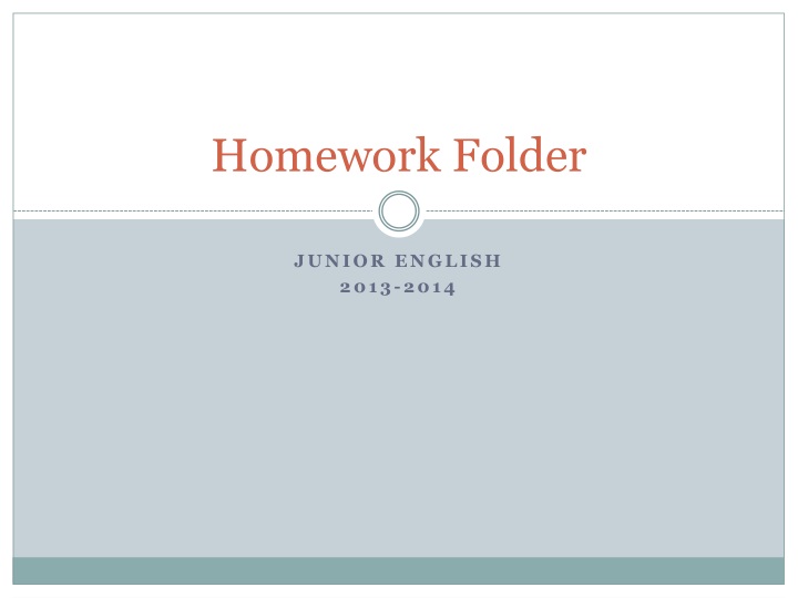 homework folder