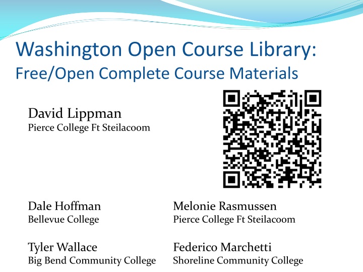 washington open course library free open complete course materials