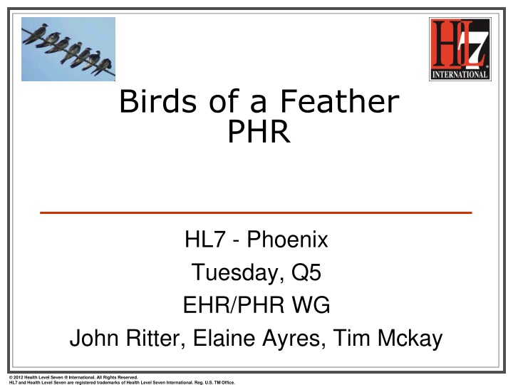 birds of a feather phr