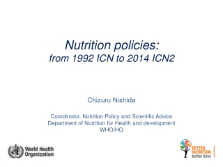 Nutrition policies: from 1992 ICN to 2014 ICN2