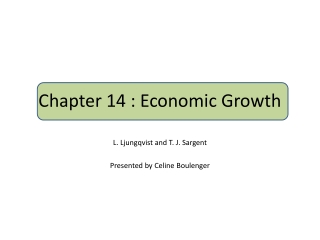 Chapter 14 : Economic Growth