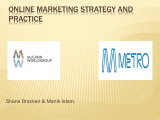 Online Marketing Strategy and practice