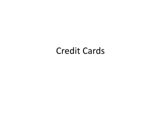 Credit Cards