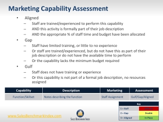 Marketing Capability Assessment