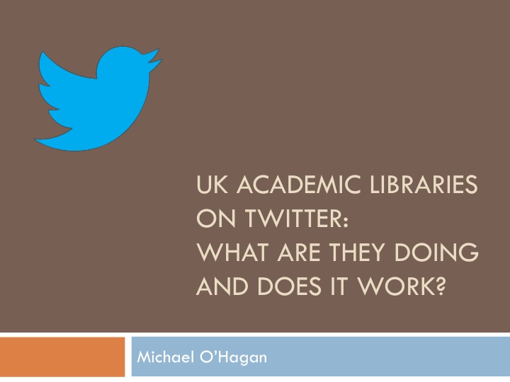 uk academic libraries on twitter what are they doing and does it work