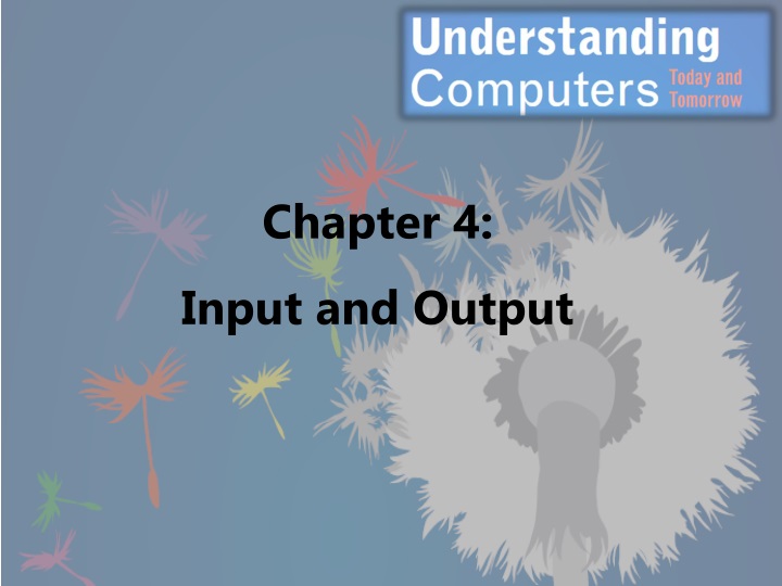 chapter 4 input and output