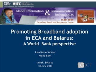 Promoting Broadband adoption in ECA and Belarus : A World Bank perspective