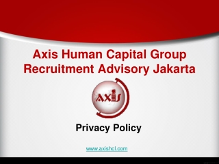 Axis Human Capital Group Recruitment Advisory Jakarta