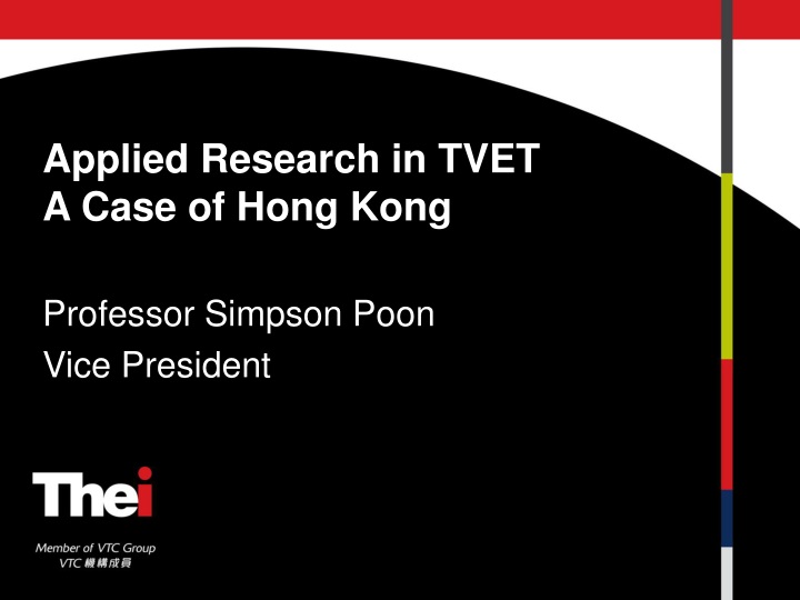 applied research in tvet a case of hong kong
