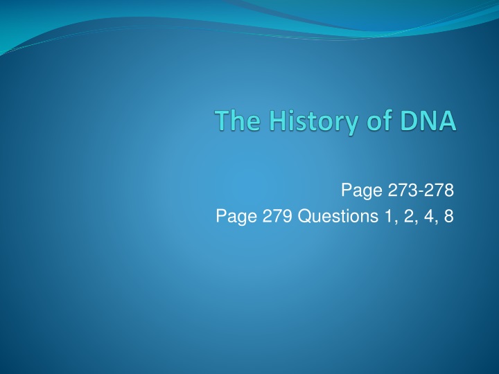 the history of dna