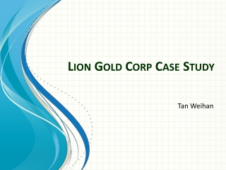 Lion Gold Corp Case Study