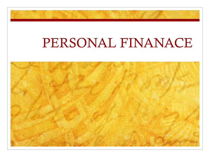 personal finanace