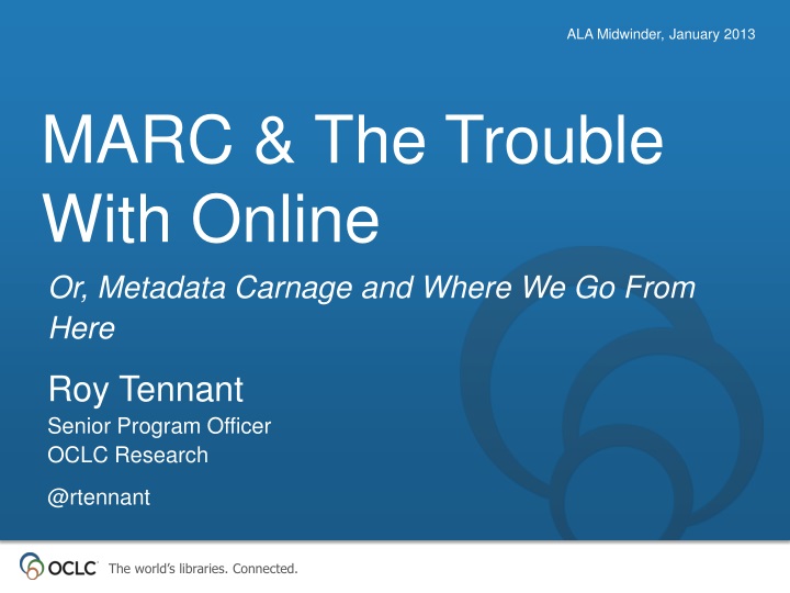 or metadata carnage and where we go from here