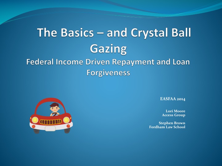 the basics and crystal ball gazing federal income driven repayment and loan forgiveness