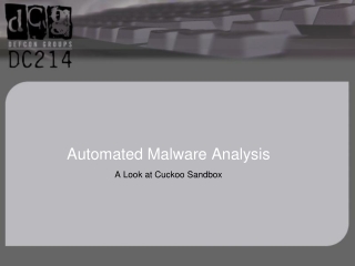 Automated Malware Analysis