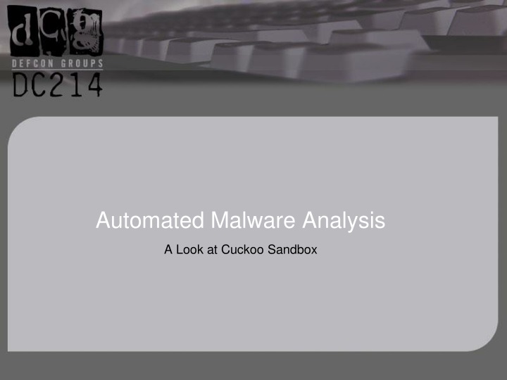 automated malware analysis