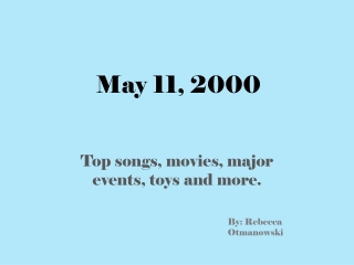 May 11, 2000