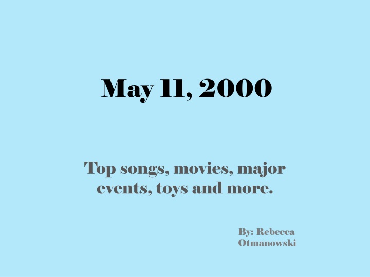 may 11 2000