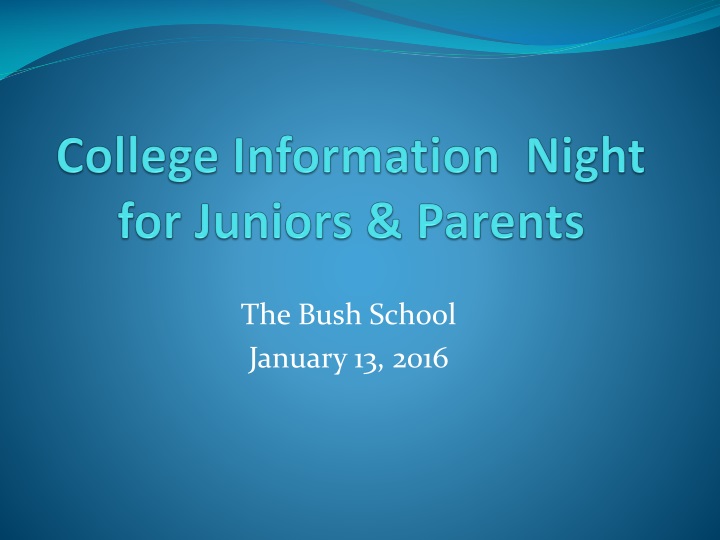 college information night for juniors parents