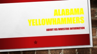 Alabama Yellowhammers