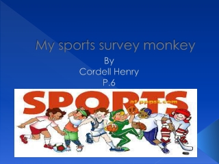 My sports survey monkey