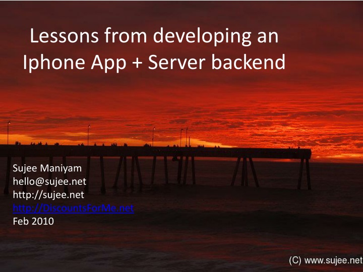 lessons from developing an iphone app server backend