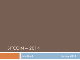 BITCOIN – 2014