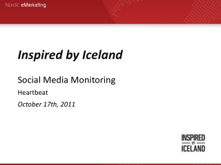 Inspired by Iceland Social Media Monitoring Heartbeat October 17th, 2011
