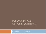 Fundamentals of Programming - slide 1