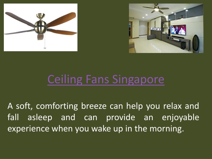 ceiling fans singapore
