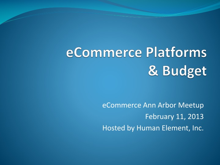 ecommerce platforms budget