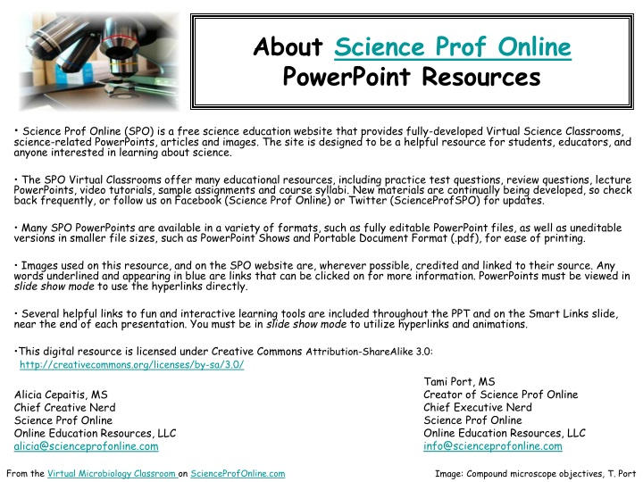 about science prof online powerpoint resources