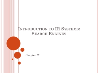 Introduction to IR Systems: Search Engines