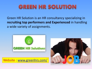 Greenhrs Recruitment consultancy for job seeker