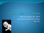 Sleep, Rest &amp; Comfort - slide 1