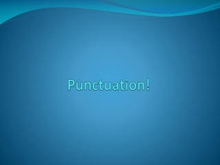 Punctuation!