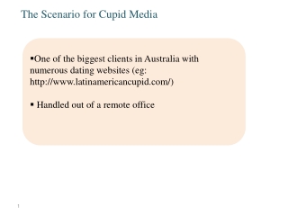 The Scenario for Cupid Media