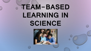 Team-Based Learning in science