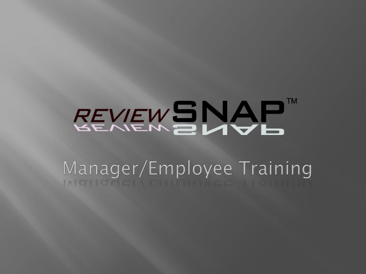 manager employee training