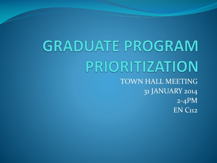 graduate program prioritization