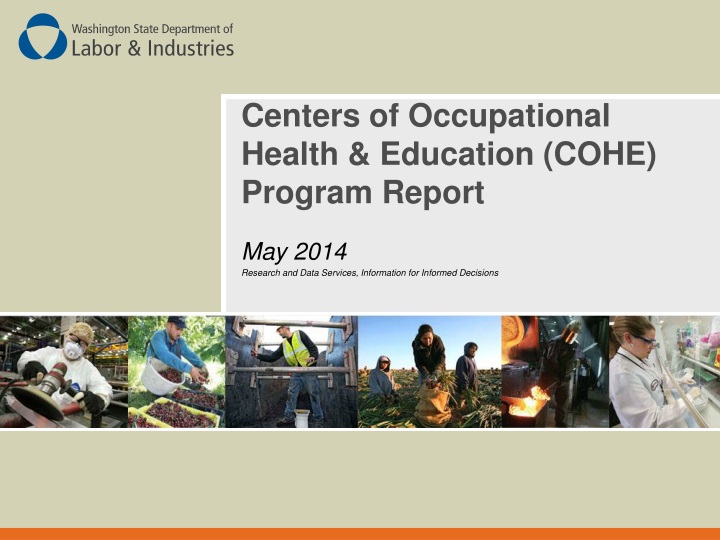 centers of occupational health education cohe program report