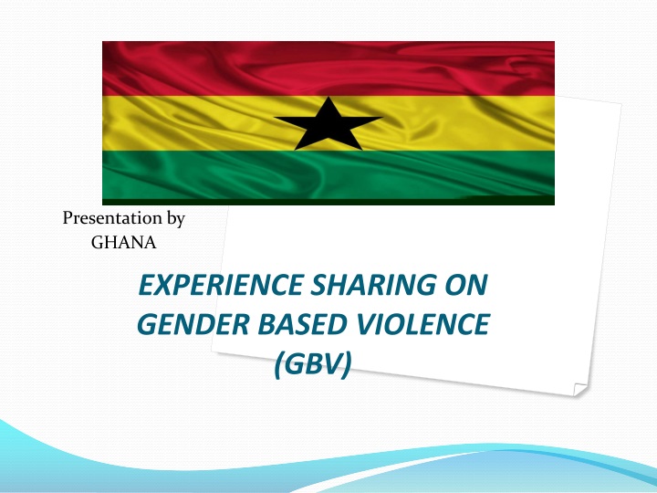 experience sharing on gender based violence gbv
