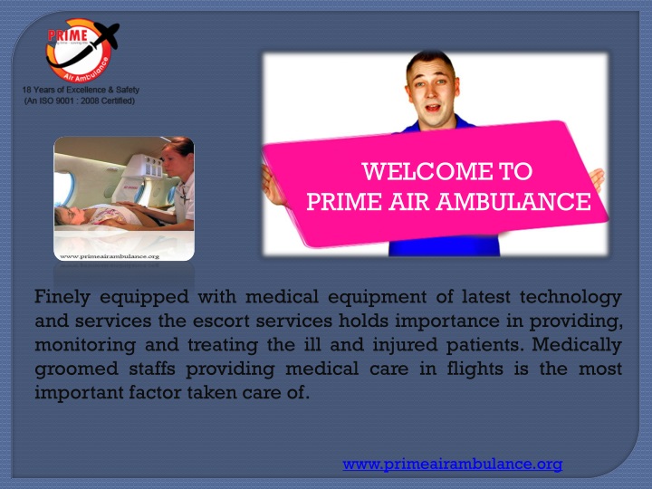 welcome to prime air ambulance