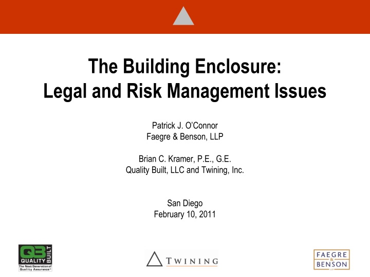 the building enclosure legal and risk management