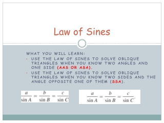 Law of Sines