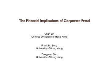 The Financial Implications of Corporate Fraud