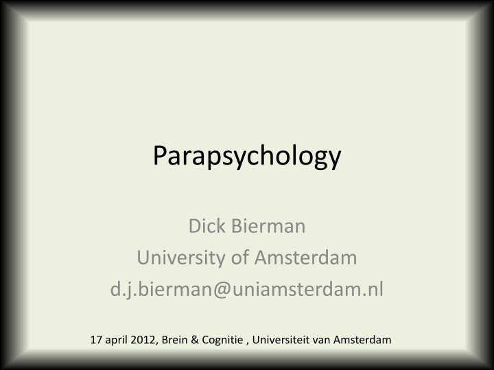 parapsychology
