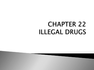 CHAPTER 22 ILLEGAL DRUGS